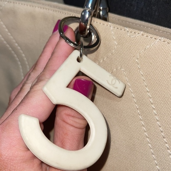 CHANEL • Cabas CC Logo Canvas Shoulder Bag - Picture 12 of 16